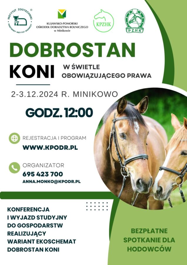 Dobrostan koni - konferencja 2024